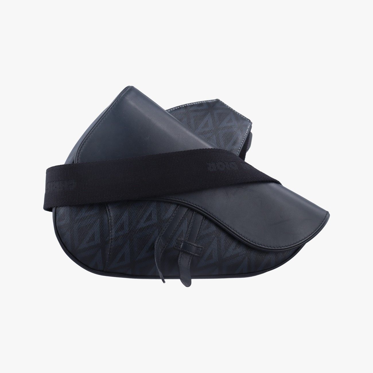 クリスチャンディオールChristian Diorサドル ネイビー レザー 27-BO-1221