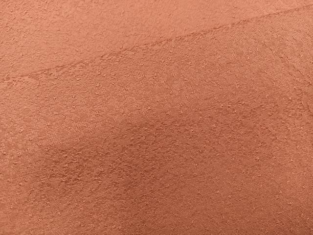 平和屋着物●上質な色無地 甚三紅色