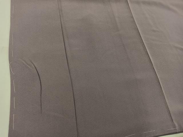  平和屋着物●本草木染作家 瑞寶 色無地 煎茶色 反端付き 正絹 ♥ mz 色無地 着物