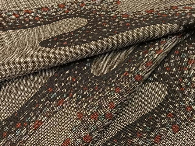 平和屋着物○本場大島紬 9マルキ エ霞文様 正絹 逸品 BAAW0989hj