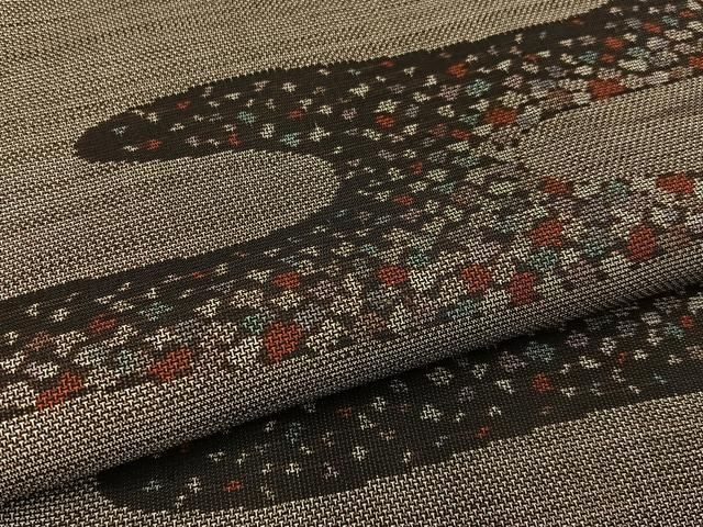 平和屋着物○本場大島紬 9マルキ エ霞文様 正絹 逸品 BAAW0989hj