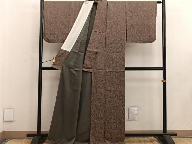 平和屋着物▽江戸小紋 単衣 草花文 正絹 逸品 BAAW3544mz - メルカリ