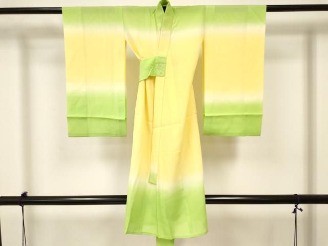 平和屋着物＊夏物 お宮参り 女の子 祝着 産着 初着 のしめ 絽 霞文 暈し染め 松坂屋扱い ma