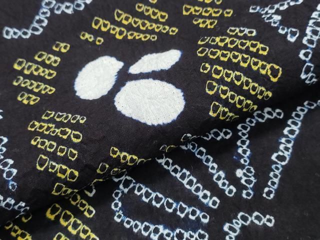 有松鳴海絞り 斜線格子花文