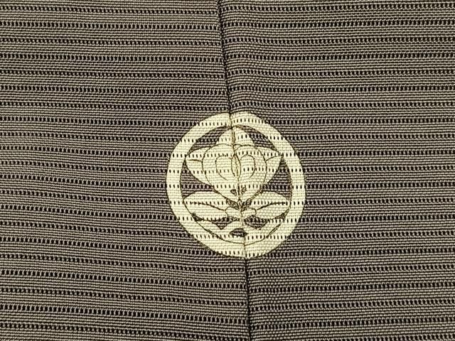  平和屋着物＊夏物 色無地 絽 灰色 正絹 hj 色無地 着物