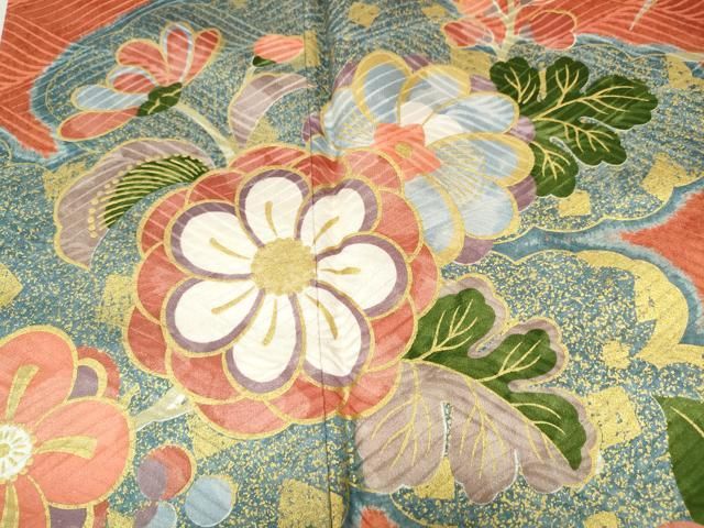 雲重ね舞花文 金彩