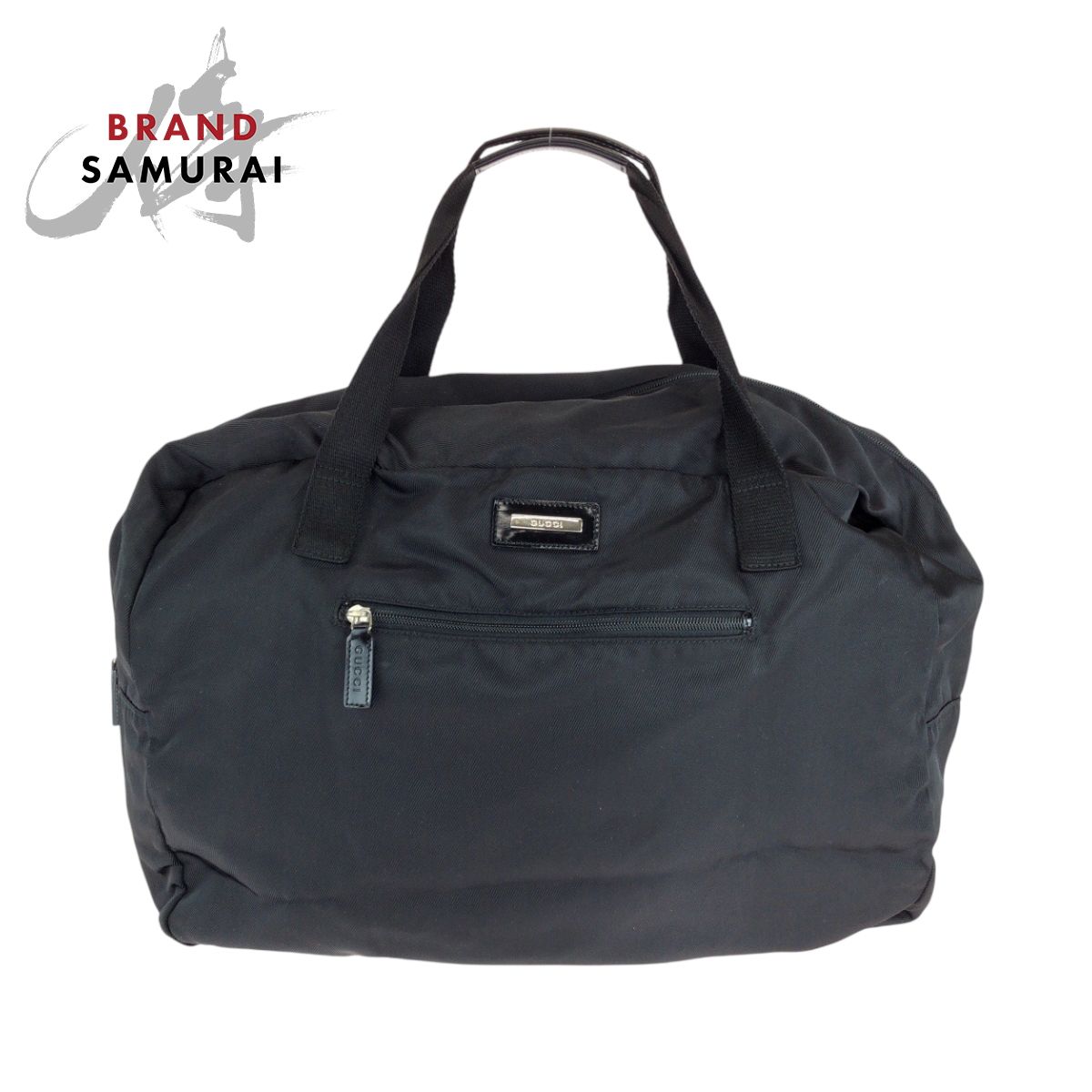 【美品】GUCCI ボストンバック 2way ナイロン 黒 シルバー金具 大容量 美品】GUCCI ボストンバック 2way ナイロン 黒 シルバー金具 大容量