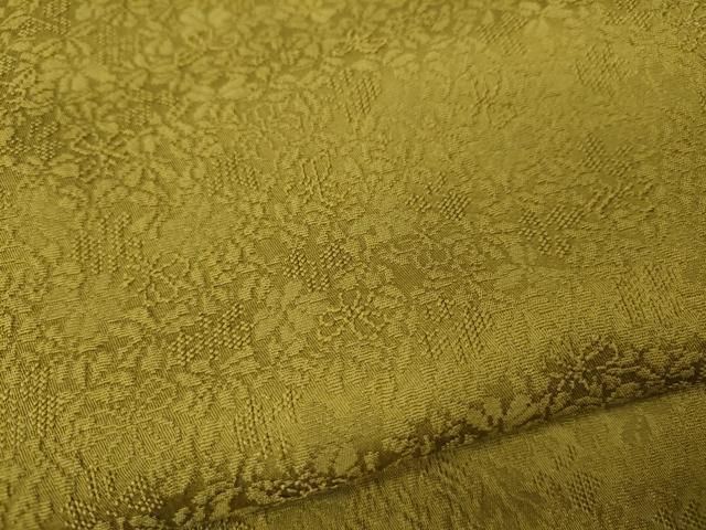  平和屋着物●上質な色無地 舞花地紋 梅幸茶色 正絹 ♥ ut 色無地 着物