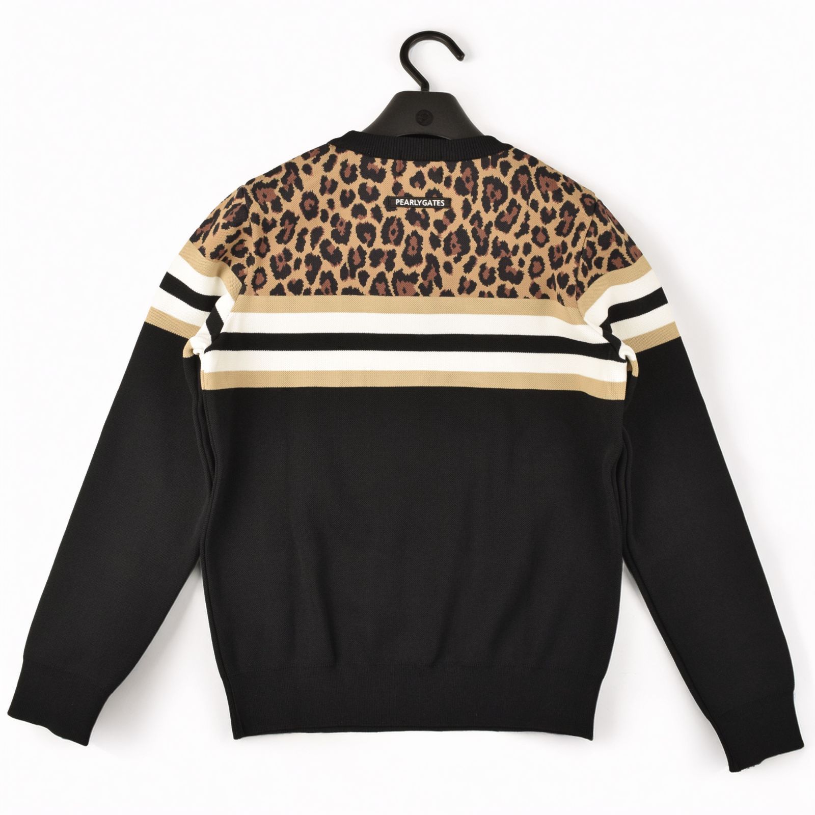 1 パーリーゲイツ 定価3.7万 日本製 レオパード クルーネック セーター 中古・古着通販】PEARLY GATES (パーリーゲイツ) レオパード柄 クルー