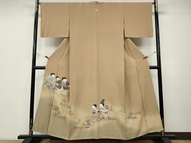 平和屋着物●十日町友禅作家 関口遼一 色留袖 童子遊び 暈し染め 金彩 正絹 ut