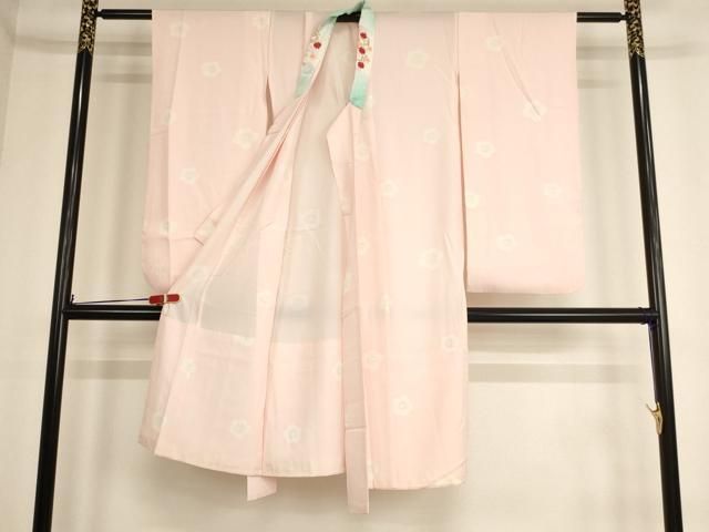 平和屋着物∵子供 女の子 長襦袢 舞梅文 半衿刺繍 ja