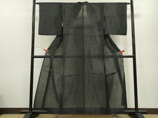 平和屋着物＊夏物 紗紬 吉祥文 正絹 ze