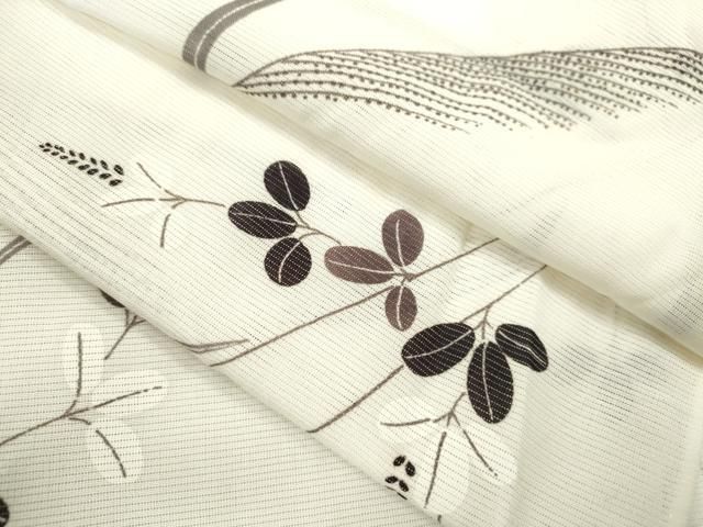 平和屋着物＊夏物 小紋 絽 芒 萩文 洗える着物 CABB9716ze - メルカリ