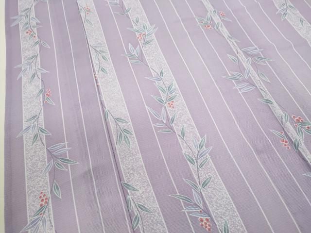  平和屋着物＊夏物 小紋 絽 縞 南天文 たたき染め 洗える着物 ze 小紋 着物