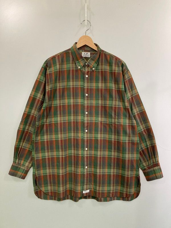 品 C.P.Company シーピーカンパニー L|S CHECK B.D COTTON SHIRT 121017 ロングスリーブ チェック ボタンダウン コットンシャツ トップス 長袖 141-260107-kk-48-min