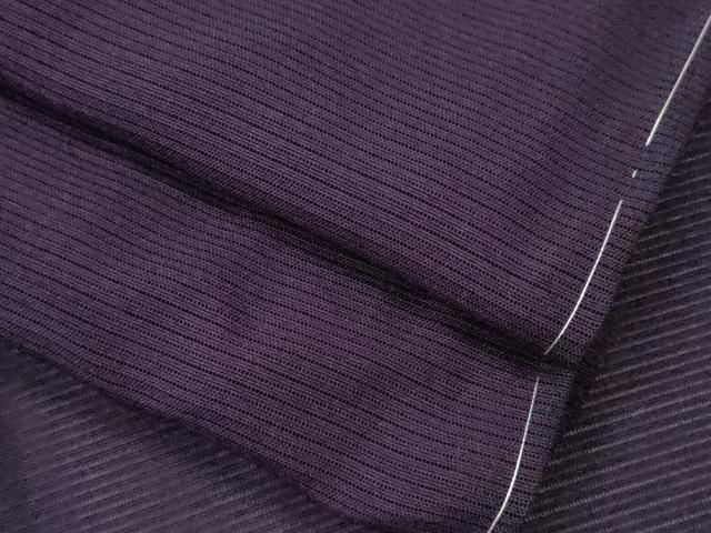 平和屋着物＊夏物 色無地 絽 紫紺色 正絹 ze