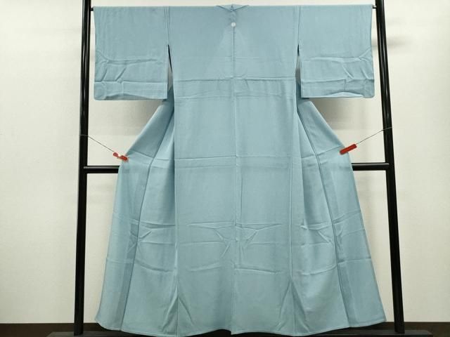 平和屋着物＊夏物 色無地 絽 水色 正絹 ze