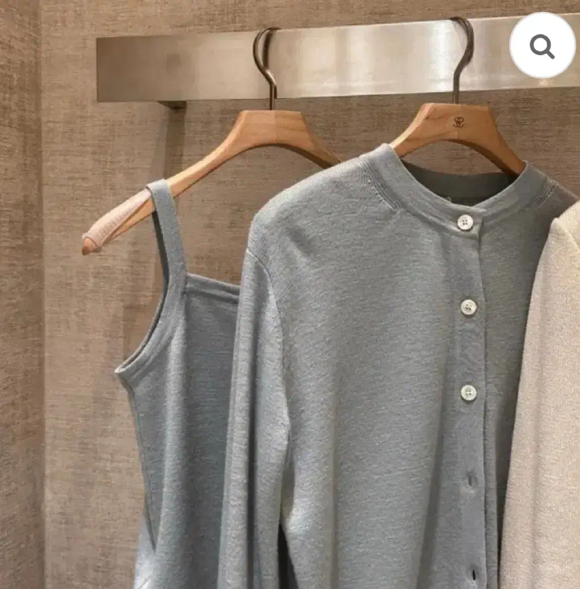 SIE シエ マイル ソフト ウール カーディガン セット SET ネイビー