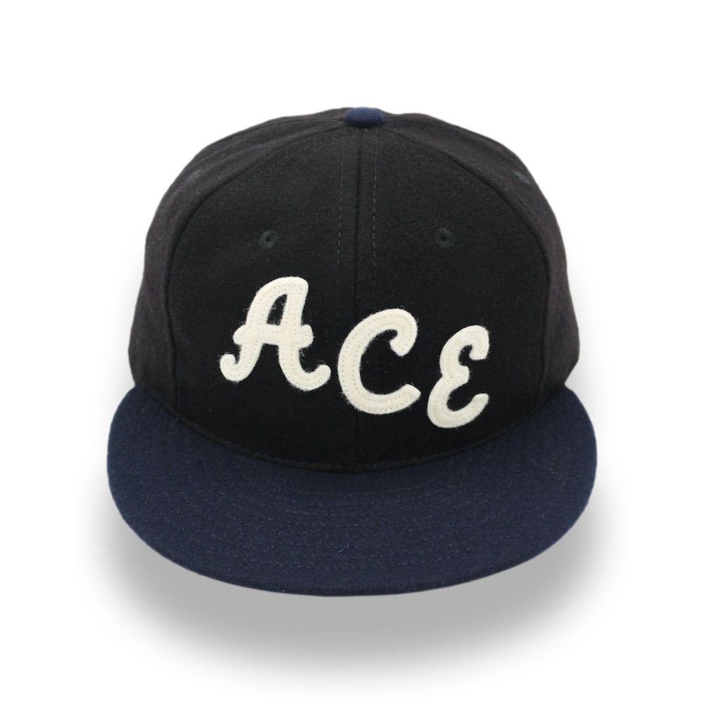 日本未発売 エースホテル フェルト レター ウール キャップ ACE HOTEL FELT LETTER WOOL CAP BLACK NAVY