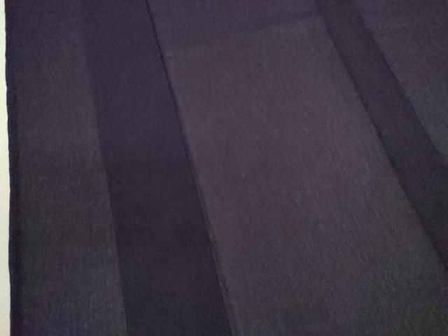  平和屋着物＊夏物 色無地 紗 深紫色 正絹 ze 色無地 着物
