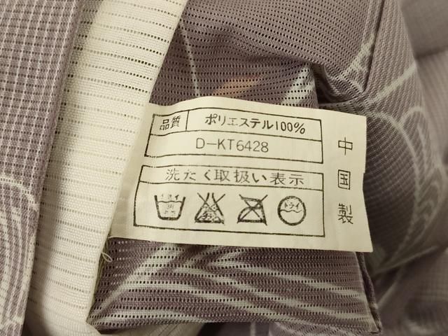  平和屋着物＊夏物 小紋 絽 花唐草文 洗える着物 jd 小紋 着物