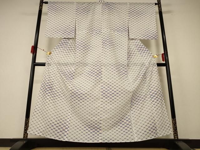 平和屋着物▽小紋　単衣　扇尽くし　洗える着物　AABC0418fy 平和屋着物＊夏物 小紋 絽 扇子文 洗える着物 AABF1584jd - メルカリ