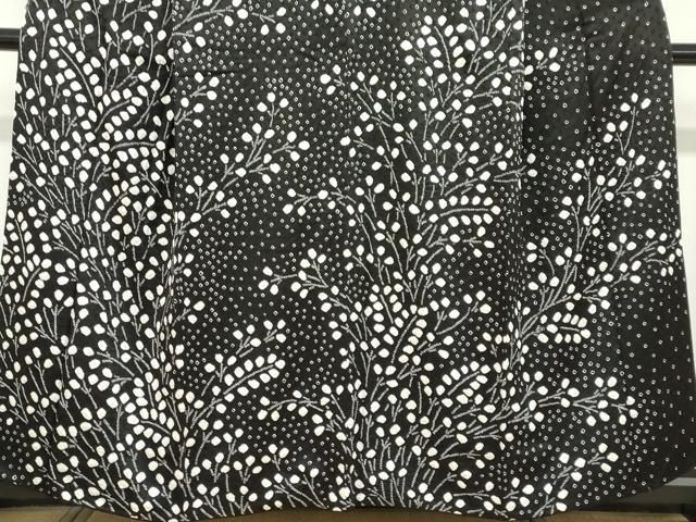 平和屋着物●訪問着　総絞り　枝葉文　黒地　正絹　逸品　DAAZ0160ps 平和屋着物○訪問着 絞り 枝葉文 黒地 正絹 逸品 DABB0287ud - メルカリ