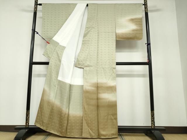 平和屋着物●訪問着 作家物 花菱霞文 暈し染め 正絹 ♥ ud