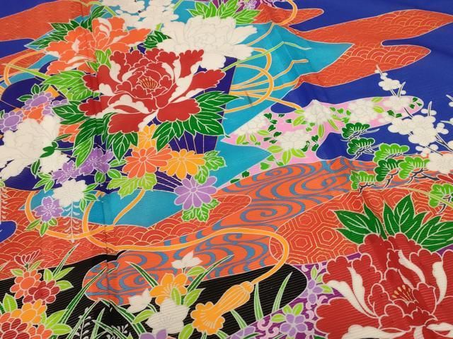 金彩 洗える着物