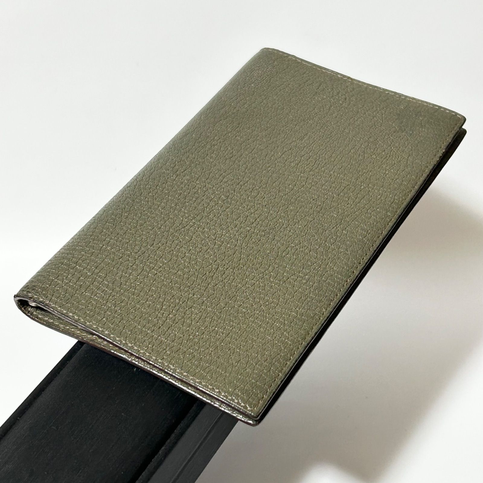 HERMÈS アジェンダ ヴィジョン Agenda Vision PM レザー 手帳カバー ダークグリーン 0059421 c