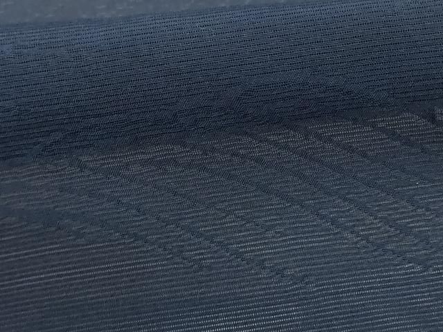 立波紋紗 藍鉄色