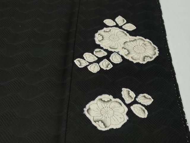 平和屋着物○訪問着 絞り 辻が花 黒地 正絹 逸品 DABB0316ud - メルカリ