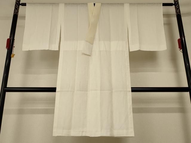 平和屋着物＊夏物 長襦袢 流水文紗 白色 正絹 jd