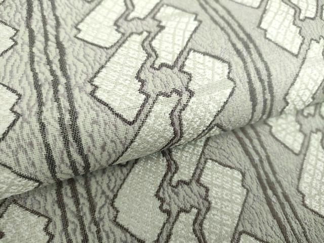  平和屋着物●六通柄袋帯 間道 正絹 ♥ ps 袋帯 帯