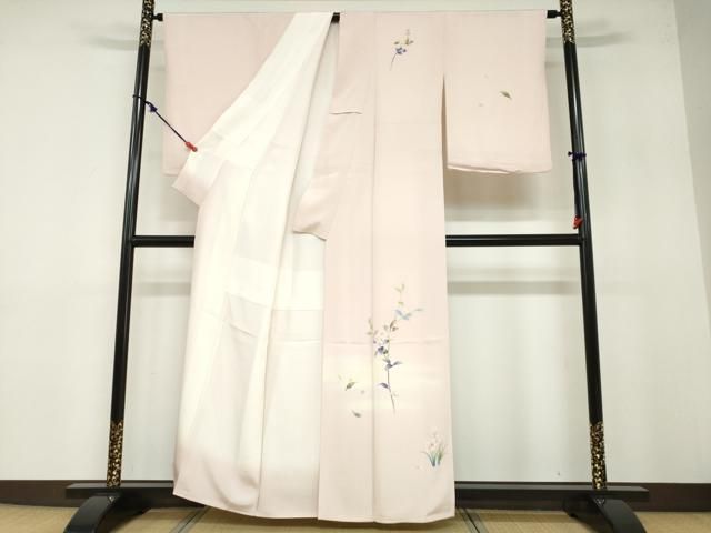 平和屋着物○本加賀友禅作家 南 克治 訪問着 枝花文 暈し染め 正絹