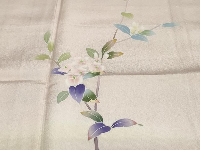 平和屋着物○本加賀友禅作家 南 克治 訪問着 枝花文 暈し染め 正絹