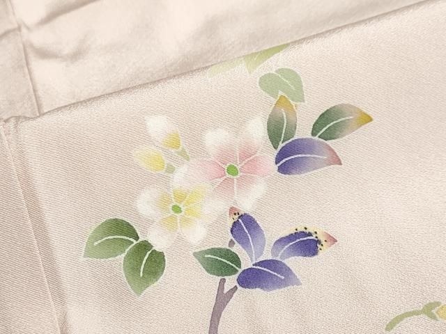 平和屋着物○本加賀友禅作家 南 克治 訪問着 枝花文 暈し染め 正絹