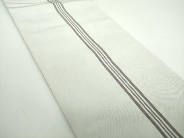 平和屋着物○本場筑前博多織 両面 半幅帯 更紗花間道 井上絹織謹製