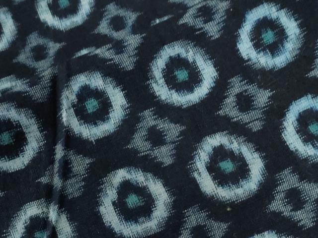  平和屋着物●久留米絣 単衣 吉祥文 綿 正絹 yc 紬 着物