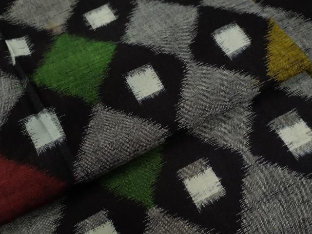 平和屋着物●久留米絣 単衣