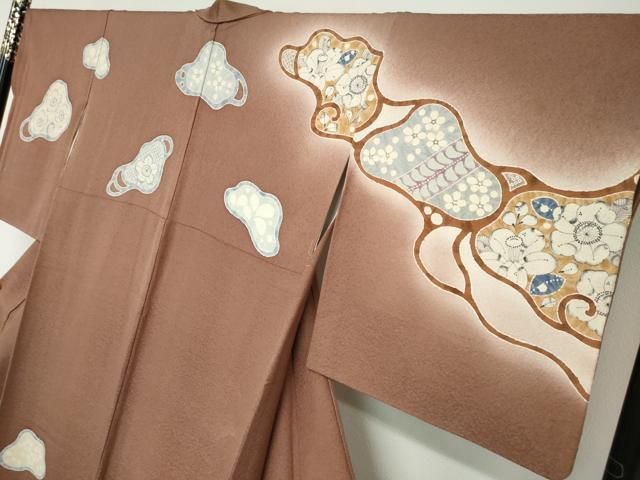  平和屋着物●訪問着 辻が花 暈し染め 正絹 ud 訪問着 付け下げ 着物