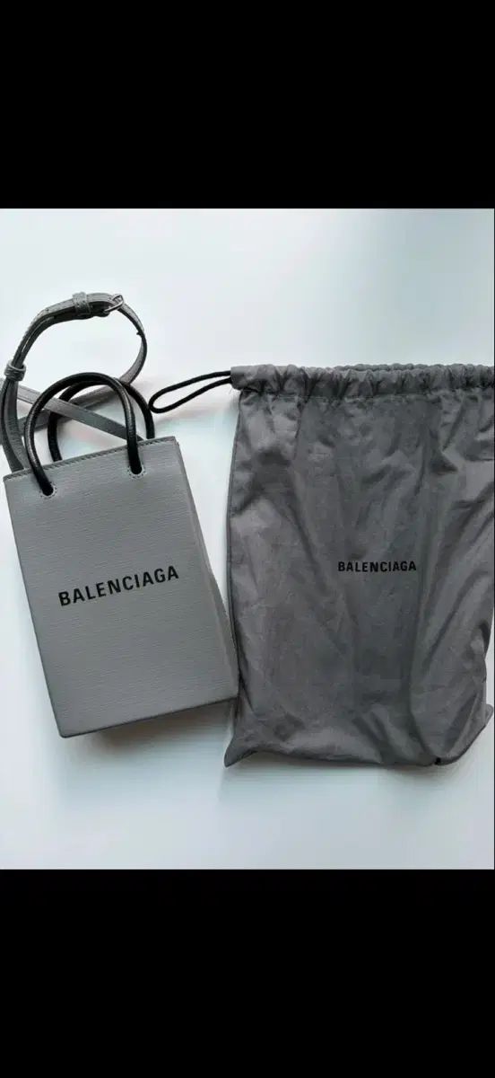 バレンシアガ ショッピングバッグ トートバッグ スモール グレー