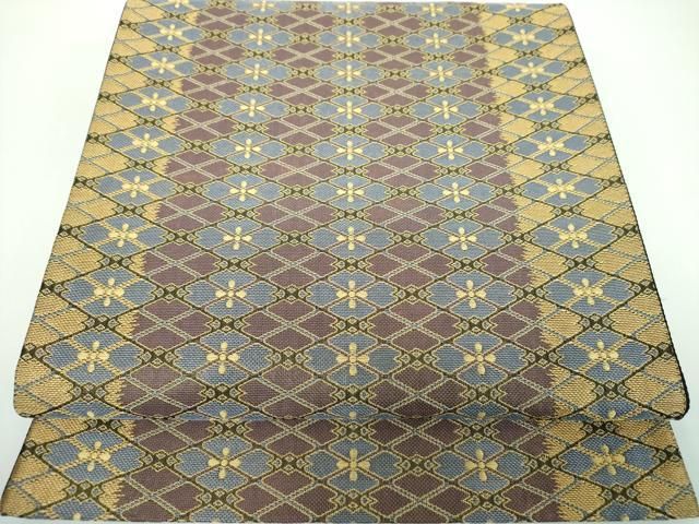 平和屋着物○六通柄袋帯 花菱文 金糸 正絹 逸品 DABB4196ps - メルカリ