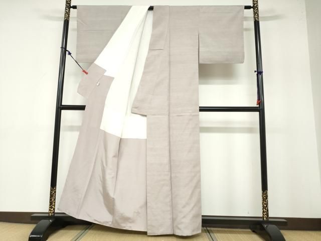 平和屋着物○結城紬 潤色 工芸染織小いけ謹製 正絹 逸品 DABB0383ud