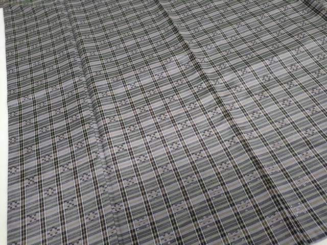 平和屋着物○小紋 花織 幾何学間道 洗える着物 DABB0393ud - メルカリ