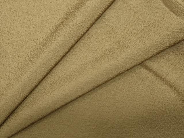 平和屋着物●上質な色無地 肥後煤竹色 正絹 ud