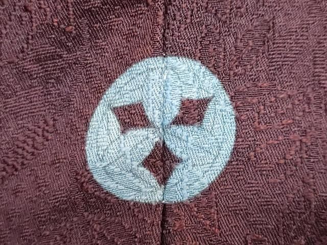 平和屋着物●上質な色無地 南天地紋