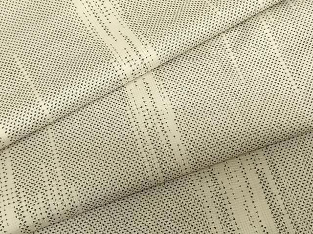 平和屋着物●本場大島紬 白大島 カタス7マルキ 霞文 正絹 fy