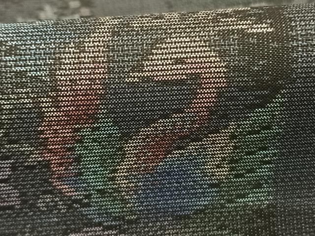 色紙花鳥文 正絹