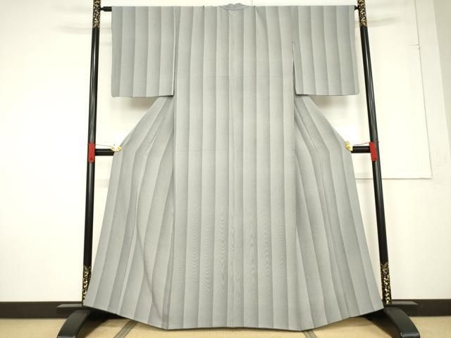 平和屋着物○伝統工芸士 砂川健一 江戸小紋 間道 正絹 逸品 AABF2852ck